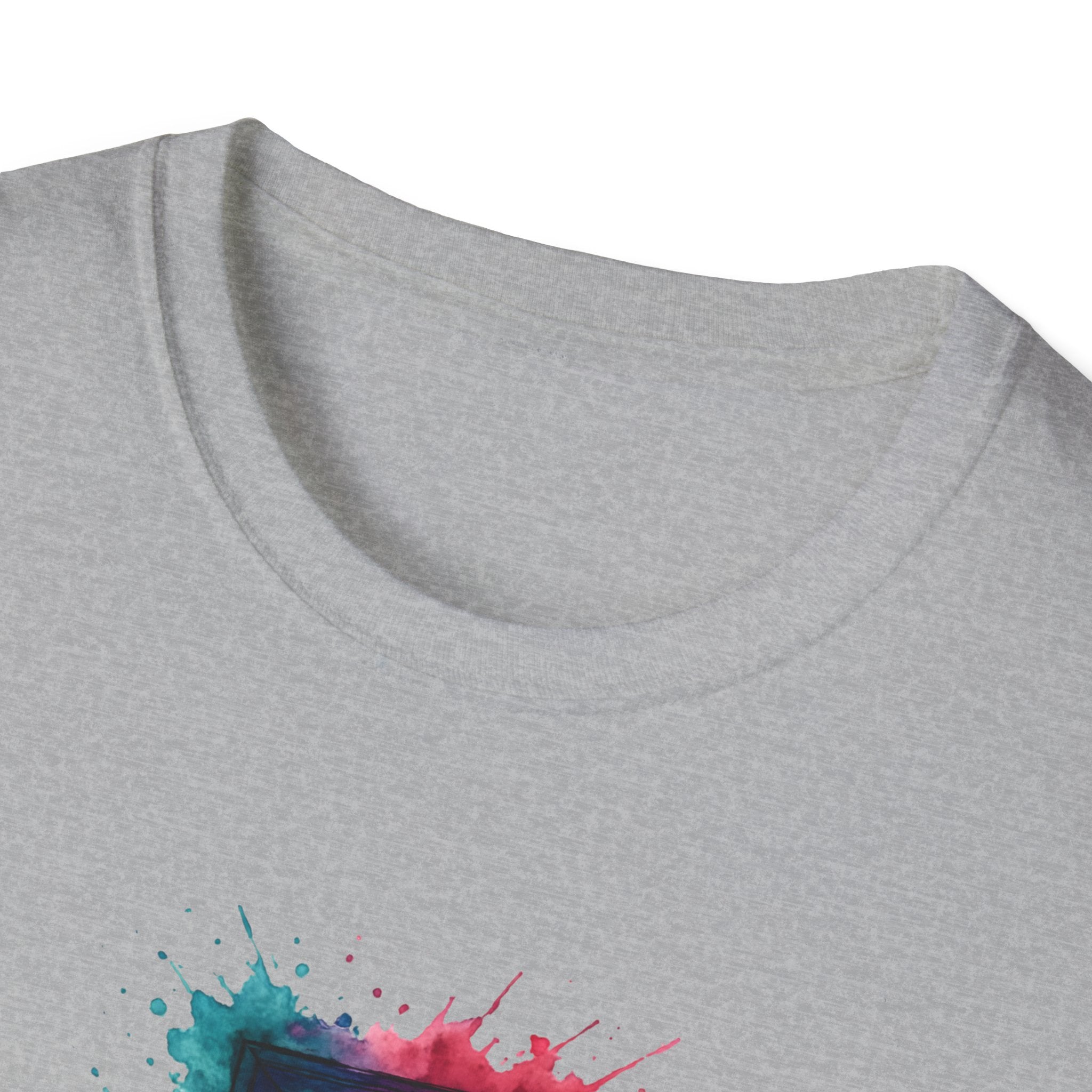 Rainbow Watercolor Frame T-Shirt