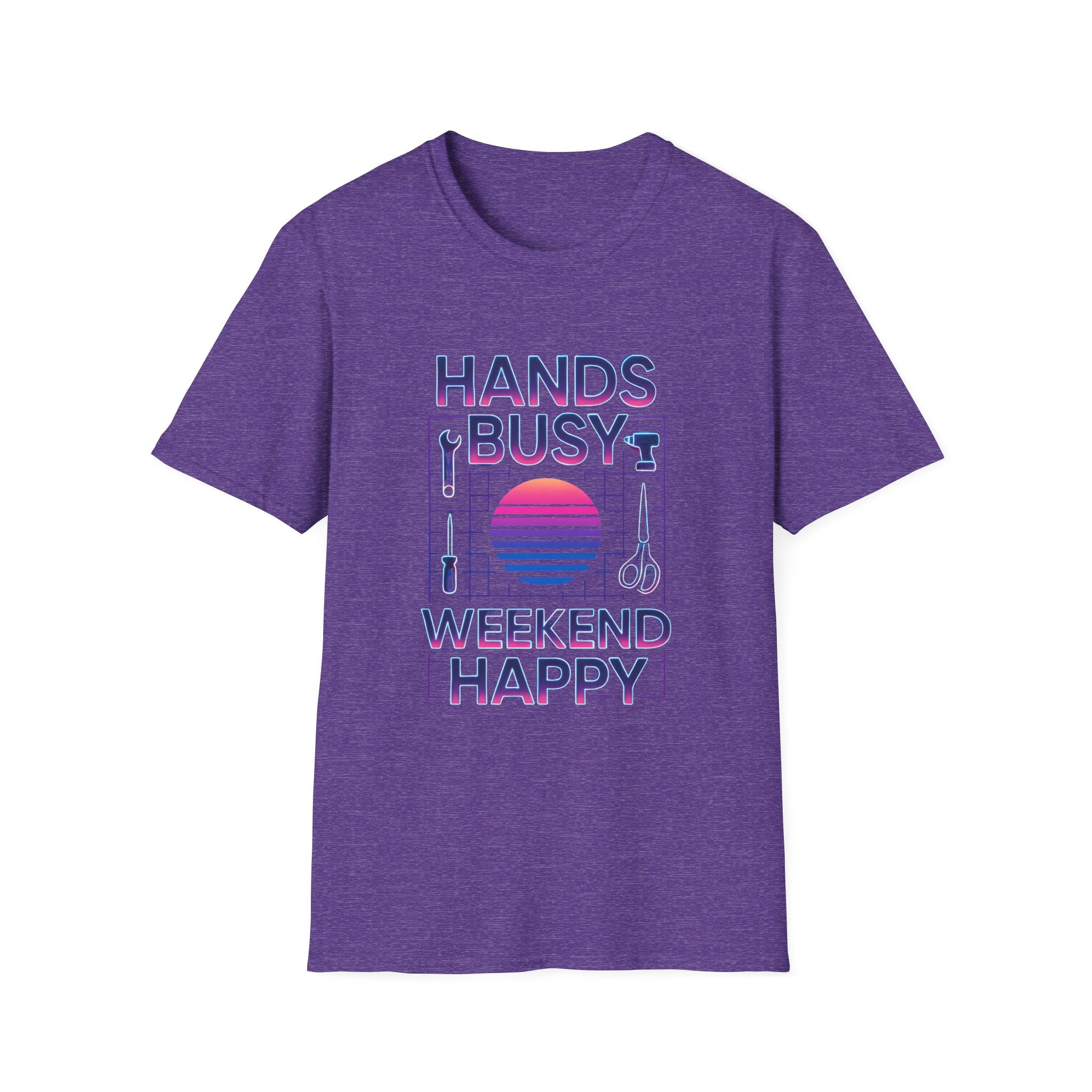 Busy Hands Neon Sign T-Shirt