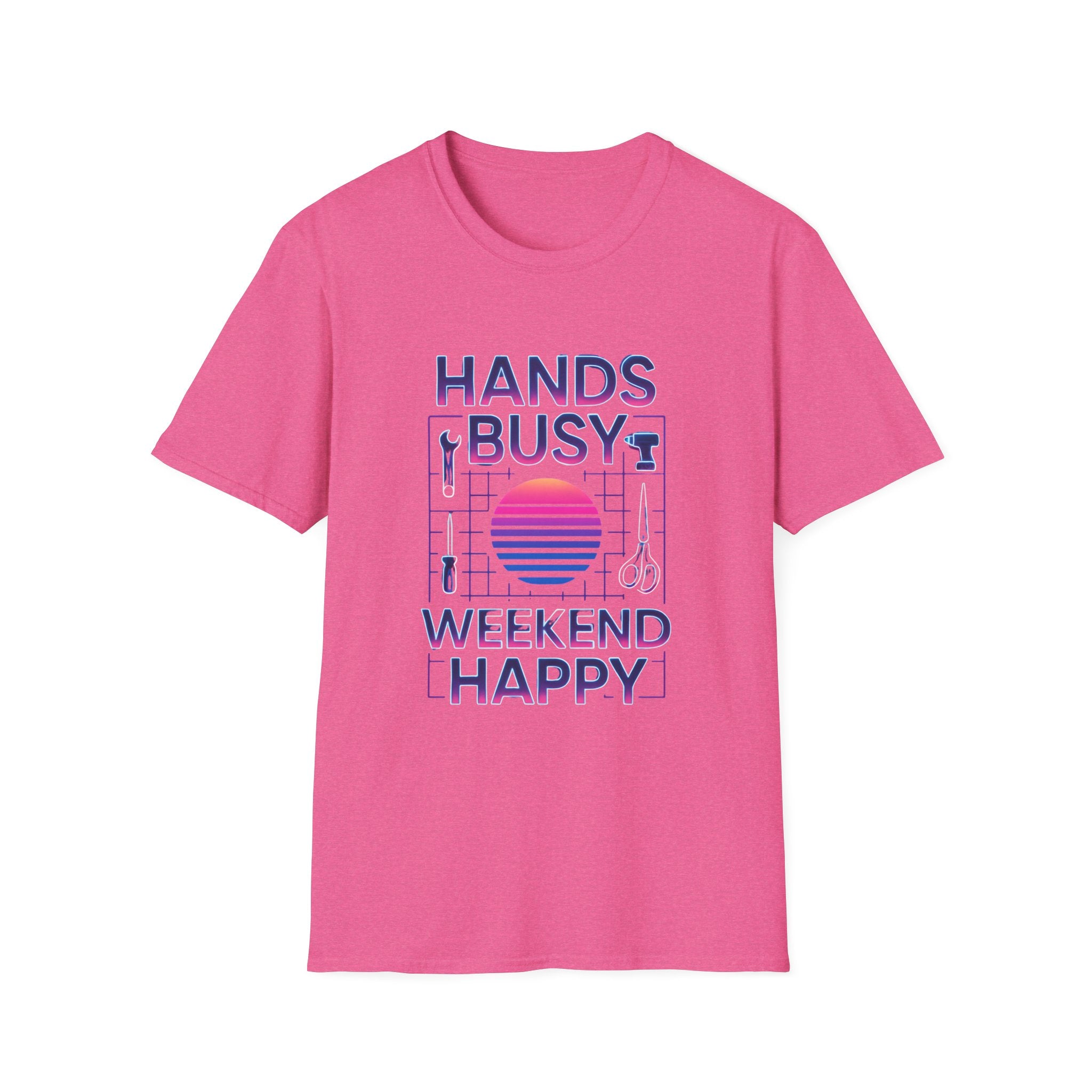 Busy Hands Neon Sign T-Shirt