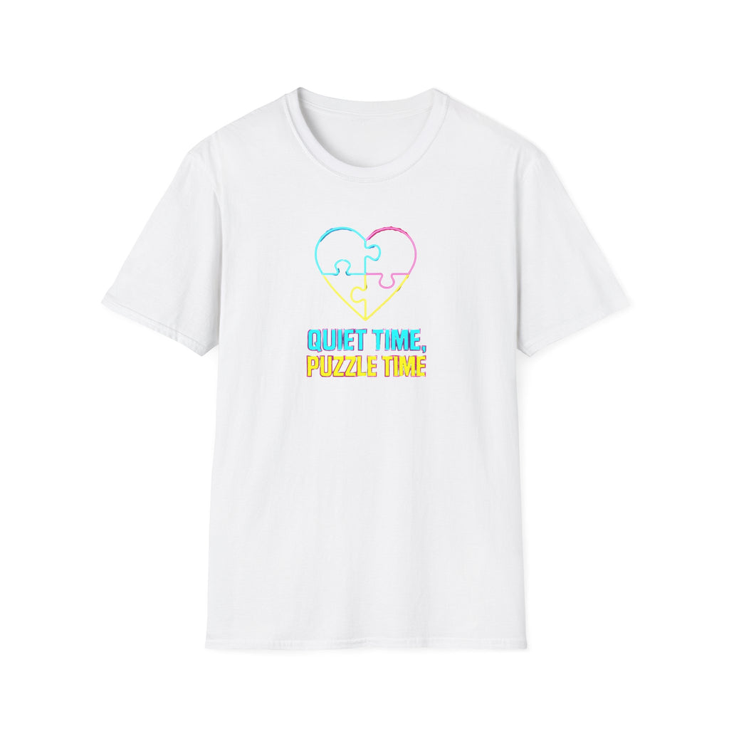 Puzzle Time Neon Heart T-Shirt