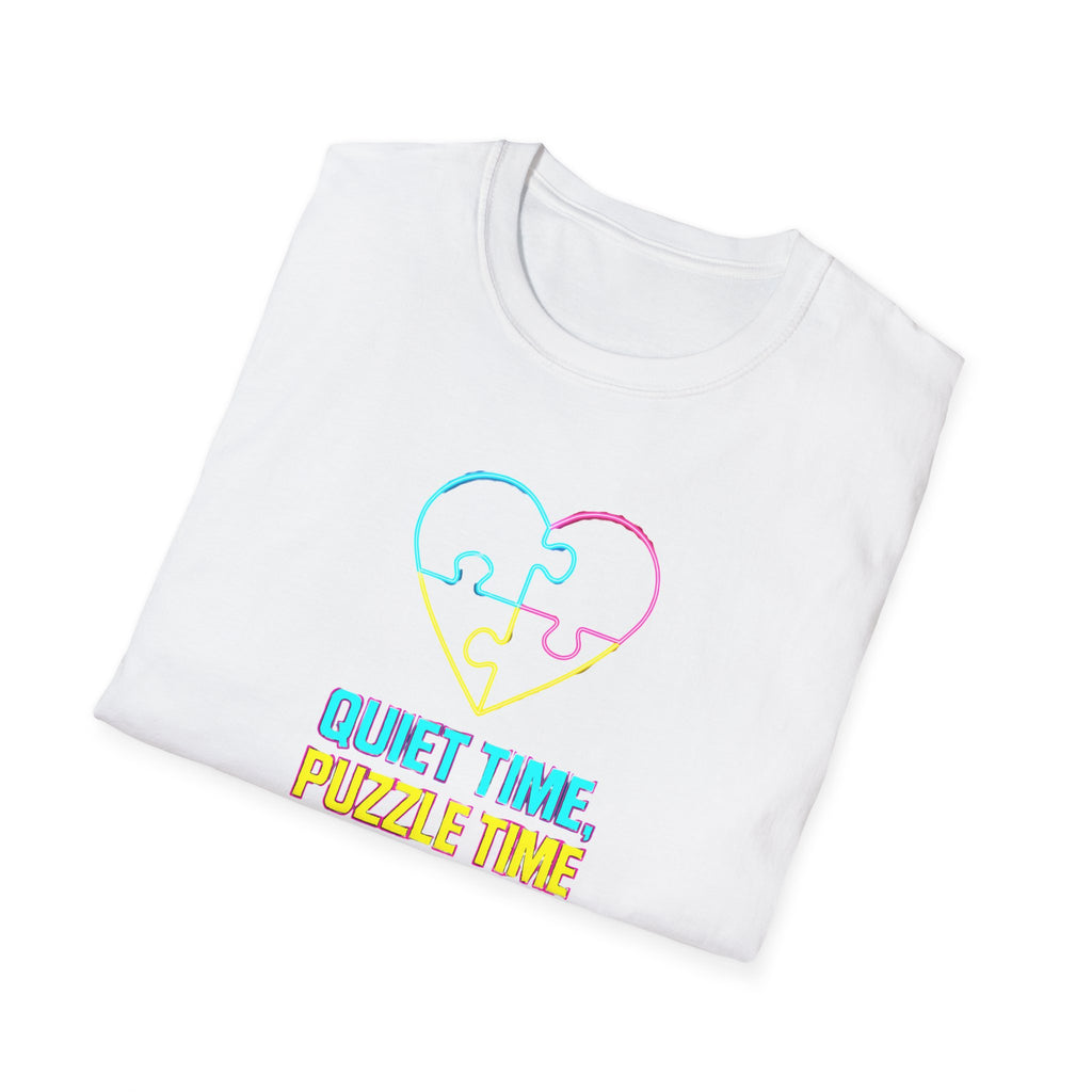 Puzzle Time Neon Heart T-Shirt