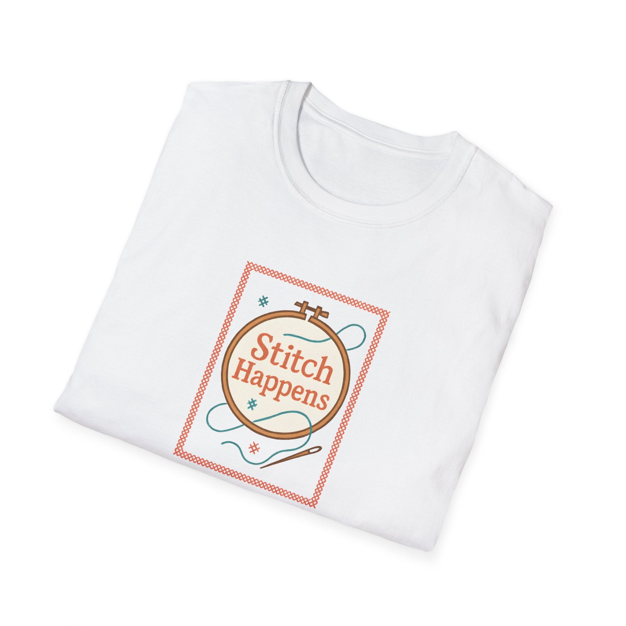 Stitch Happens Embroidery T-Shirt