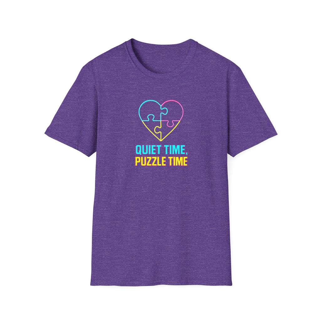 Puzzle Time Neon Heart T-Shirt